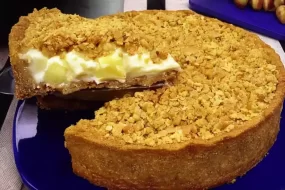 Torta de maçã com castanha: Um clássico reinventado